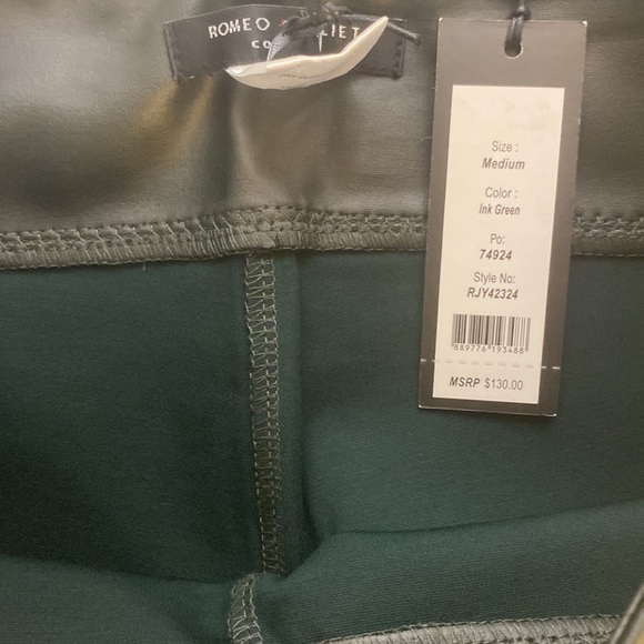 NWT Romeo & Juliet Couture Faux Leather Leggings - Picture 6 of 9